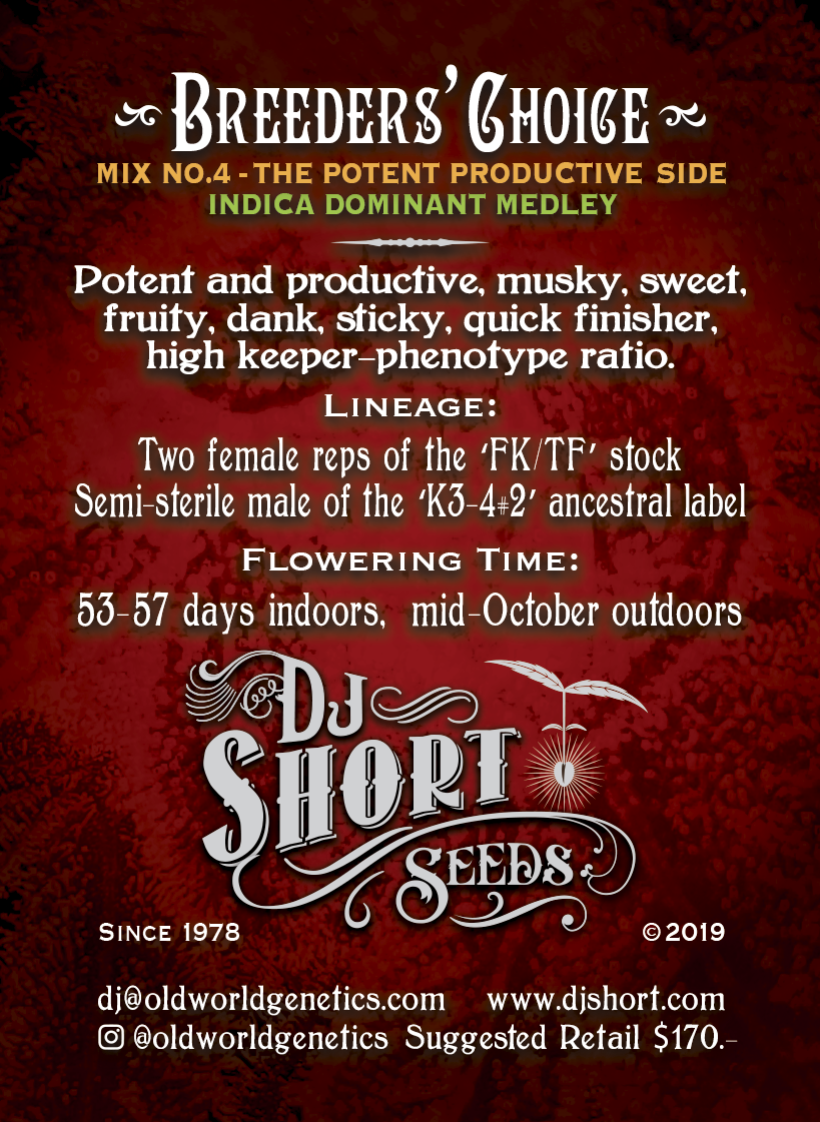 DJ Short's Breeders’ Choice Mix # 4 16 Regular Seeds - Image 3