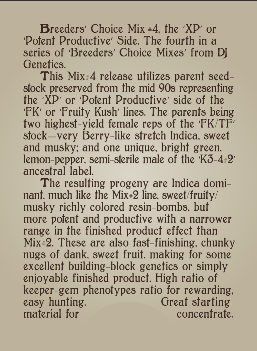 DJ Short's Breeders’ Choice Mix # 4 16 Regular Seeds - Image 4