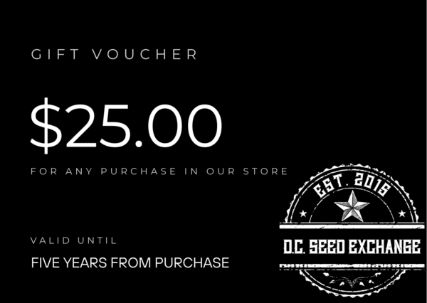D.C. Seed Exchange $25 Gift Card