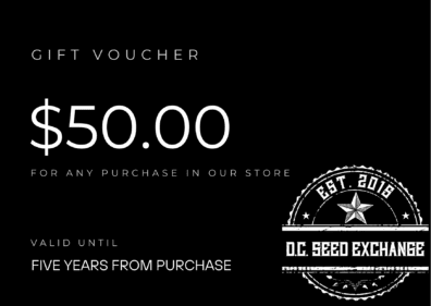 D.C. Seed Exchange $50 Gift Card