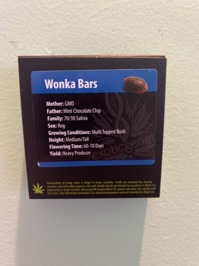 Exotic Genetix Wonka Bars 10 Regular Seeds