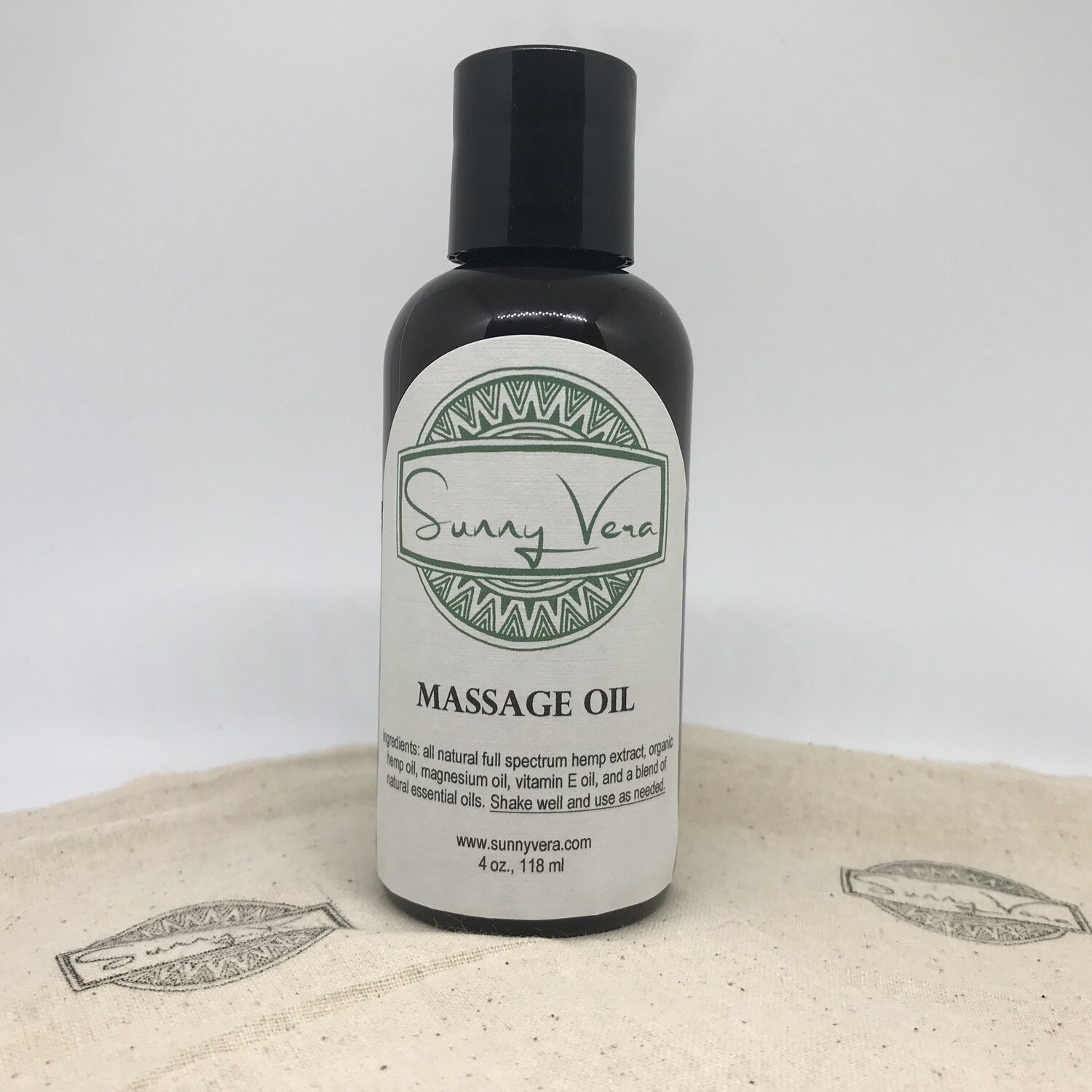Sunny Vera Healing Massage Oil 4 oz