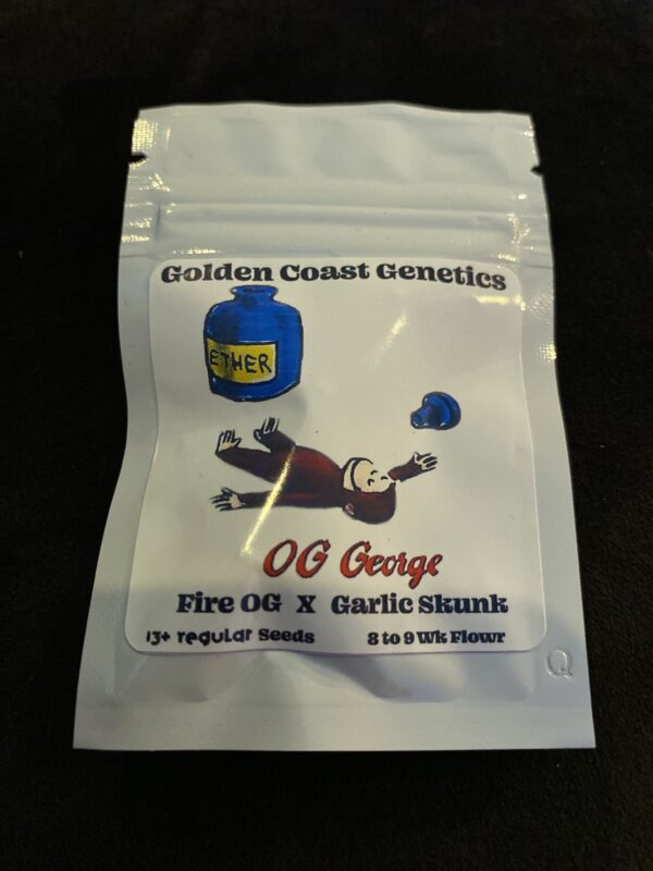 Golden Coast Genetics OG George (Fire OG x Garlic Skunk) 13 Regular Seeds