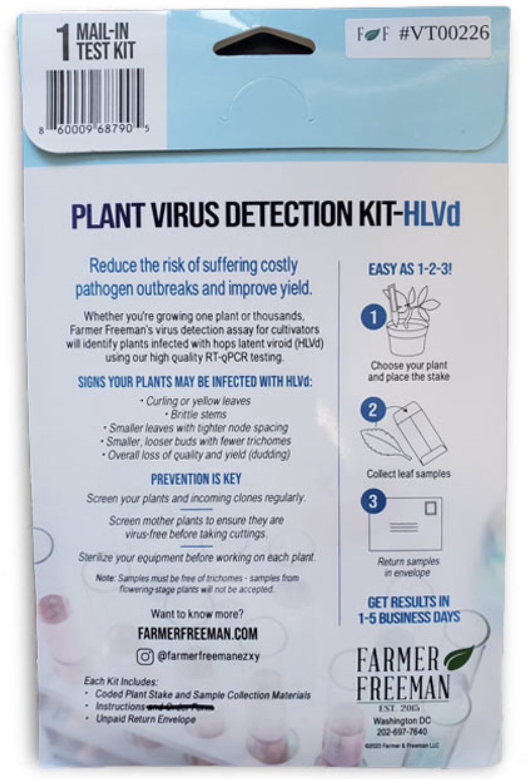 Hop Latent Viroid (HLVd) Detection Kit - Image 2