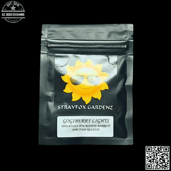 Strayfox Gardenz Gogiberry Lights (89 Northern Lights #5 x TOK/Ronnie Barrett) 10 Regular Seeds
