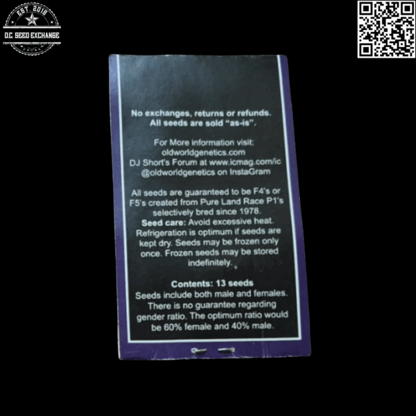 Dj Short Old World Genetics The Original Flo F5 13 Regular Seeds - Image 4