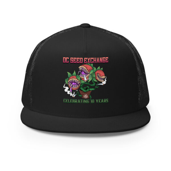 D.C. Seed Exchange 10-Year Anniversary "Audrey" Trucker Cap - Image 4