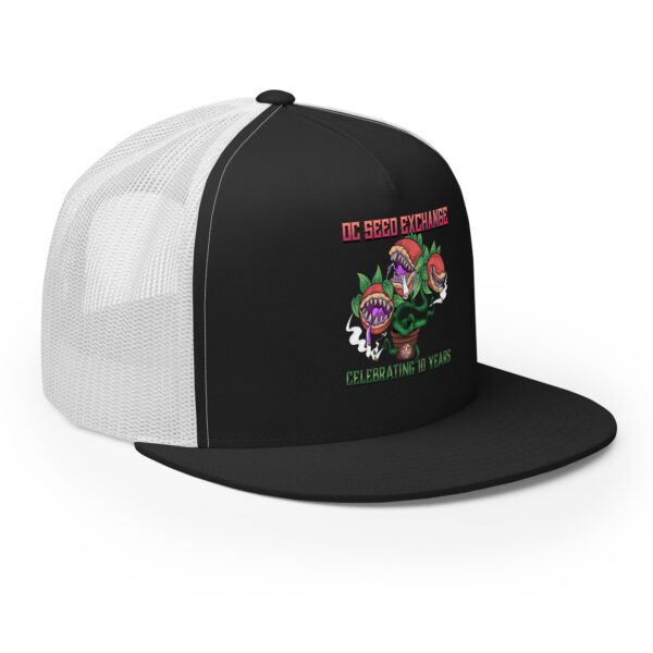 D.C. Seed Exchange 10-Year Anniversary "Audrey" Trucker Cap - Image 3