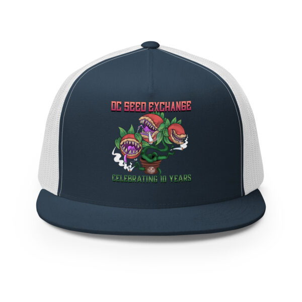 D.C. Seed Exchange 10-Year Anniversary "Audrey" Trucker Cap - Image 10