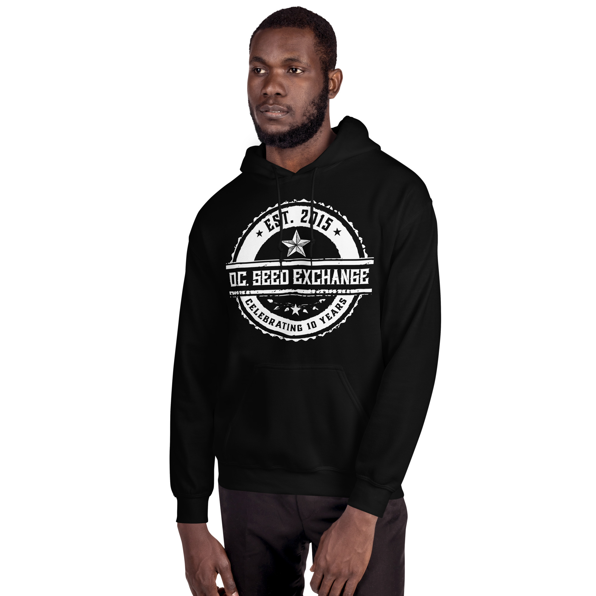 D.C. Seed Exchange 10-Year Anniversary Unisex Hoodie - Image 2