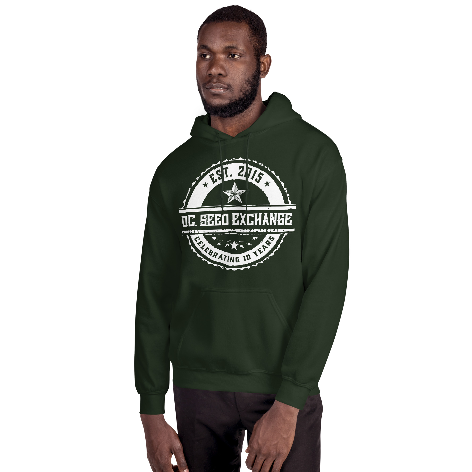 D.C. Seed Exchange 10-Year Anniversary Unisex Hoodie - Image 5