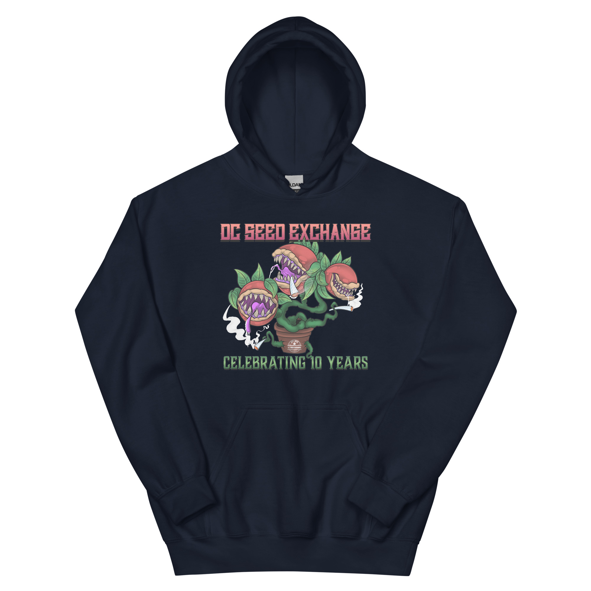 D.C. Seed Exchange 10-Year Anniversary "Audrey" Unisex Hoodie - Image 2