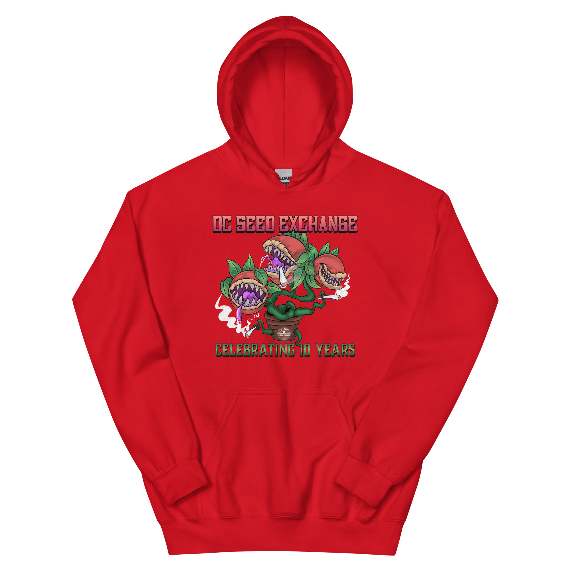 D.C. Seed Exchange 10-Year Anniversary "Audrey" Unisex Hoodie - Image 3