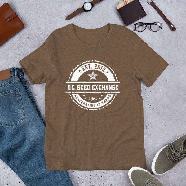 DC Seed Exchange 10-Year Anniversary Unisex T-Shirt - Image 8