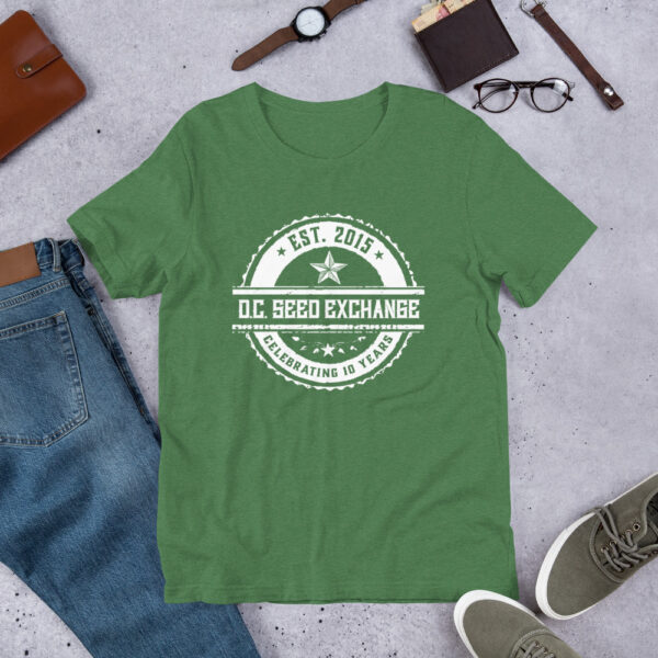 DC Seed Exchange 10-Year Anniversary Unisex T-Shirt - Image 10
