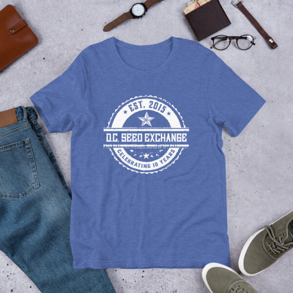 DC Seed Exchange 10-Year Anniversary Unisex T-Shirt - Image 11