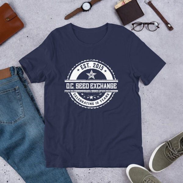 DC Seed Exchange 10-Year Anniversary Unisex T-Shirt - Image 3