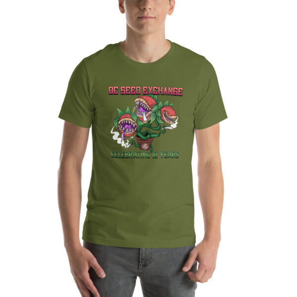 D.C. Seed Exchange 10-Year Anniversary "Audrey" T-Shirt - Image 25