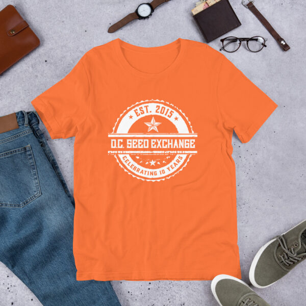 DC Seed Exchange 10-Year Anniversary Unisex T-Shirt - Image 12