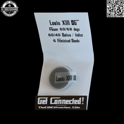The Cali Connection Louis XIII OG (Louis XIII to Tahoe Kush S1 RVSD Male) 6 Feminized Seeds