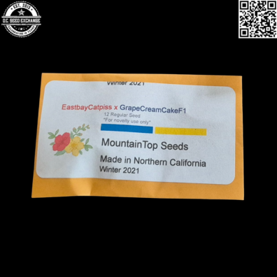 Mountain Top Seeds Eastbay Catpiss x Grape Creak Cake Front IG