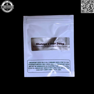 Greenpoint Seeds Shuteye x Star Dawg Front IG