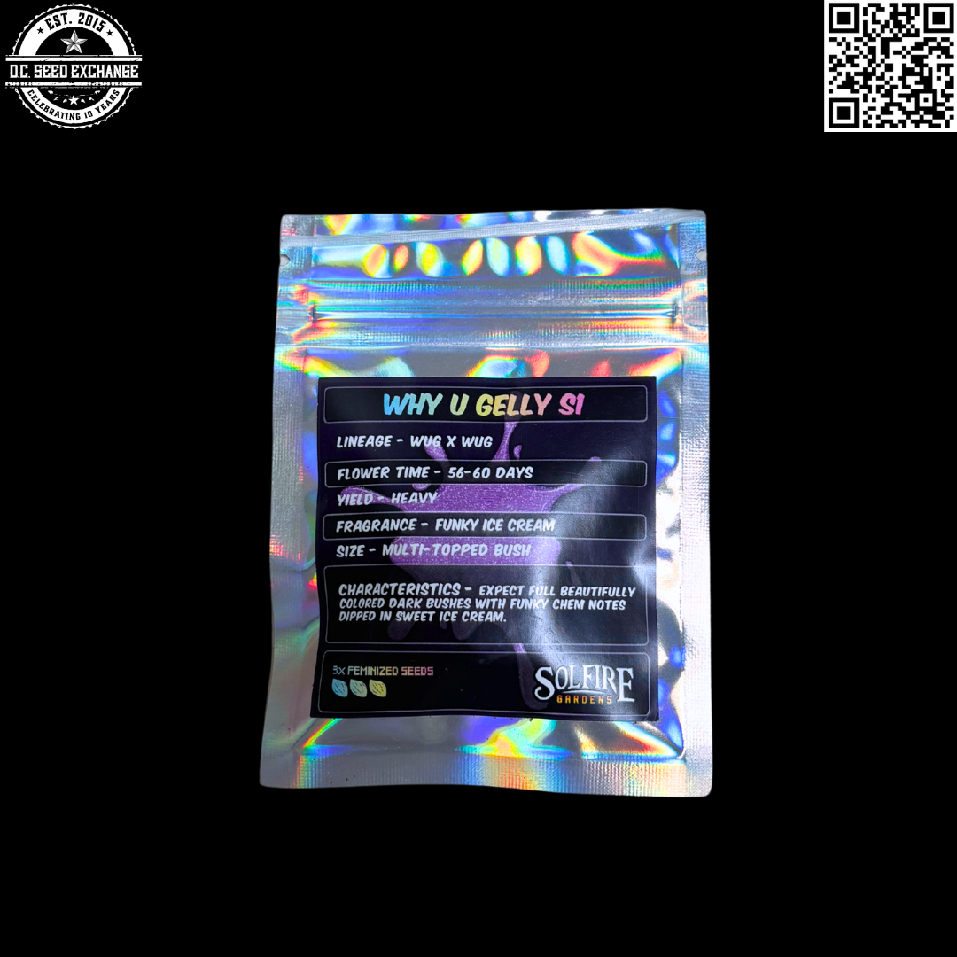 Solfire Gardens Why U Gelly S1 3 Feminized Seeds