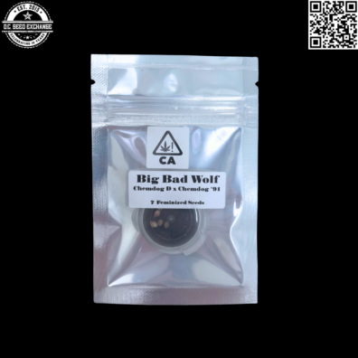 CSI Humboldt Big Bad Wolf (Chemdog Dx Chemdog '91) 7 Feminized Seeds