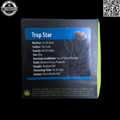 Exotic Genetix Trap Star (LA OG Kush x The Cube) 10 Regular Seeds