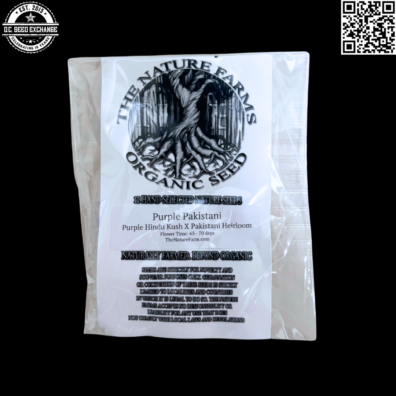 The Nature Farms Purple Pakistani (Purple Hindu Kush X Pakistani Heirloom) 12 Regular Organic Seeds